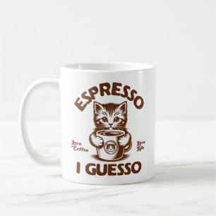 Espresso I Guesso Kitten Koffieliefhebber Koffiemok