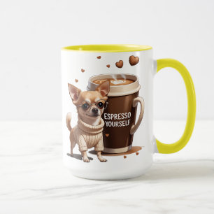 Espresso jezelf – Coffee Chihuahua-editie Mok