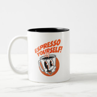Espresso jezelf Funny Coffee Liefhebber Grafische Tweekleurige Koffiemok