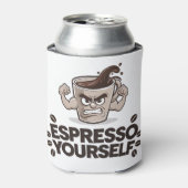 Espresso Jezelf - Grappig Koffie Liefhebber Design Blikjeskoeler (Blikje Voorkant)