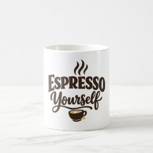 Espresso jezelf koffie koffiemok