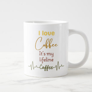Espresso Lifeline Funny Gift mok voor Cafeïne Fans