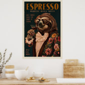 Espresso Martini Art Déco vintage Boire Sloth (Cuisine)