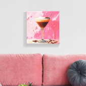 Espresso Martini avec toile de haricots de café (Insitu(Salon))