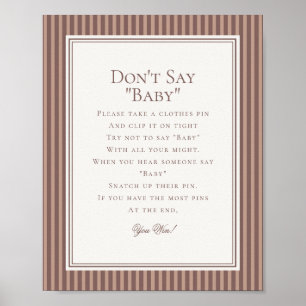 Espresso Martini Baby Borrel Baby Shower Spel Poster