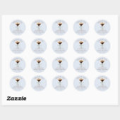 Espresso Martini Baby Shower Thank you Sticker (Feuille)
