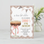 Espresso Martini birthday party invitation (Debout devant)