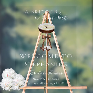 Espresso Martini Bruidsfeest Duidelijke Welkomstbo Acryl Bord