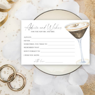 Espresso Martini Bruiloft Feest Advies en Wensen Briefpapier