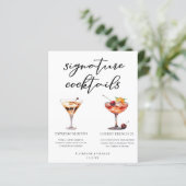 Espresso Martini Cherry Frans 75 Cocktails Menu (Staand voorkant)