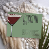 Espresso Martini Cocktail Party Invitation