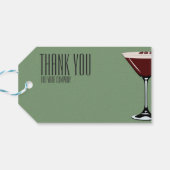 Espresso Martini Cocktail Party voor Label Cadeaulabel (Achterkant Horizontaal)