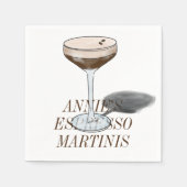 Espresso Martini cocktail Servet (Voorkant)