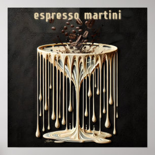 Espresso Martini Cocktailuur Poster