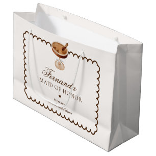 Espresso Martini Coffee Bruidsmeisje Bedankt Groot Cadeauzakje