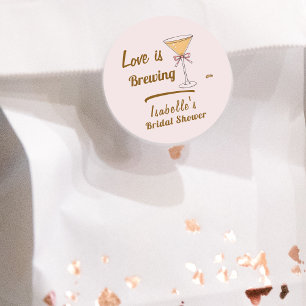 Espresso Martini Coffee Modern Vrijgezellenfeest Ronde Sticker