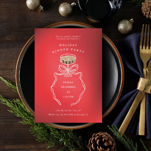 Espresso Martini Dîner de Noël Invitation