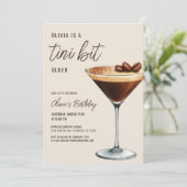 Espresso Martini Een beetje ouder verjaardagsfeest Kaart (Staand voorkant)