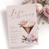 Espresso Martini Invitation à la douche nuptiale