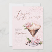 Espresso Martini Invitation à la douche nuptiale (Devant)
