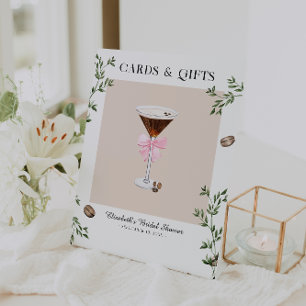 Espresso Martini Kaarten & Geschenken Vrijgezell Reclamebord Met Voetstuk