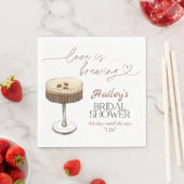 Espresso Martini Love brouwt Vrijgezellenfeest Servet (Insitu)