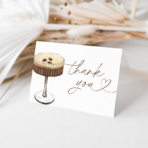 Espresso Martini Love Is Brewing Bruidsfeest Bedankkaart