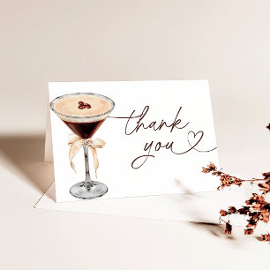 Espresso Martini Love Is Brewing Bruidsfeest Bedankkaart