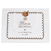 Espresso Martini Love is Brewing Bruidsfeest Groot Cadeauzakje (Voorkant)