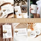 Espresso Martini Love Is Brewing Bruiloft Feest Feestdagenkaart