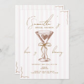 Espresso Martini Mocha Mousse Bruidsfeest Kaart (Voorkant / Achterkant)