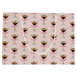 Espresso Martini Pattern Pink Groot Cadeauzakje