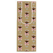 Espresso Martini Pattern Wijn Cadeautas (Voorkant)