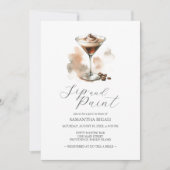 Espresso Martini Sip & Paint Invitations (Devant)