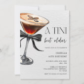 Espresso Martini Tini Beetje Ouder Verjaardagsfees Kaart (Voorkant)