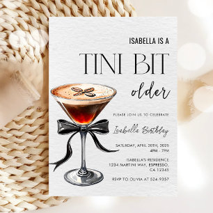 Espresso Martini Tini Beetje Oudere Verjaardagsfee Kaart