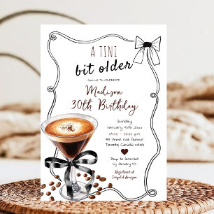 Espresso Martini Tini Beetje Oudere Volwassen Verj Kaart