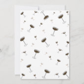 Espresso Martini Tini Bit Anniversaire Invitation (Dos)