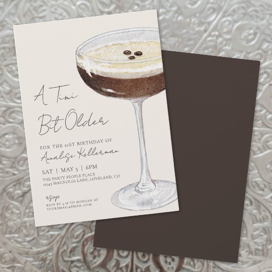 Espresso Martini Verjaardagsfeest Kaart
