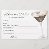 Espresso Martini Vrijgezellenfeest Advies en wense Briefpapier (Voorkant)