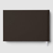 Espresso Moderne Mariage Foil Livre d'Invité (Verso)