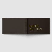 Espresso Moderne Mariage Foil Livre d'Invité (Complet)