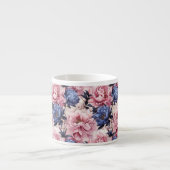 Espresso Mok-bloemenprint Espresso Kop (Voorkant)