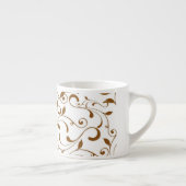 Espresso Mok-bruine wervelingen Espresso Kop (Rechts)