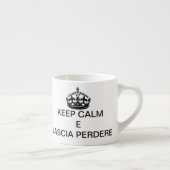 Espresso Mok, Espresso Cup, koffie Mok, Keep Calm Kop (Rechts)