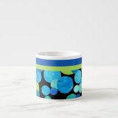 Espresso Mok met Blue Moons Pattern (Voorkant)