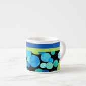 Espresso Mok met Blue Moons Pattern (Voorkant rechts)