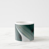 Espresso Mug Abstrait Art noir blanc vert (Devant)