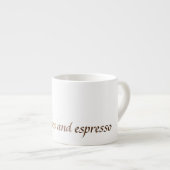 Espresso Mug /Coupe avec lettre P Pancake Design (Devant droit)
