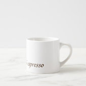 Espresso Mug /Coupe avec lettre P Pancake Design (Droite)